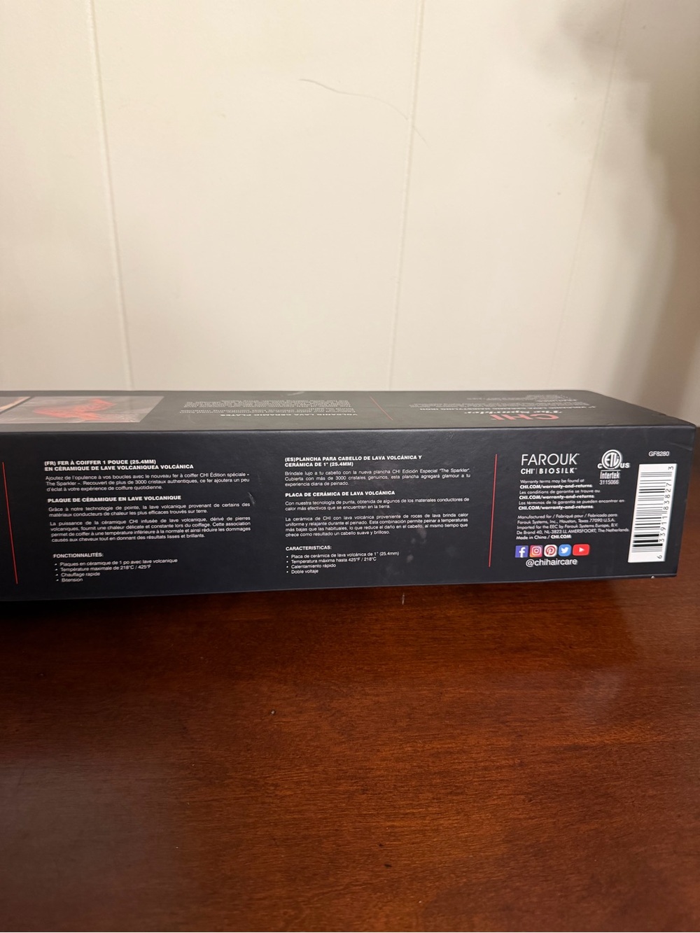 CHI The Sparkler 1" Volcanic Lava Ceramic Hairstyling Iron Special Edition - Picture 9 of 16